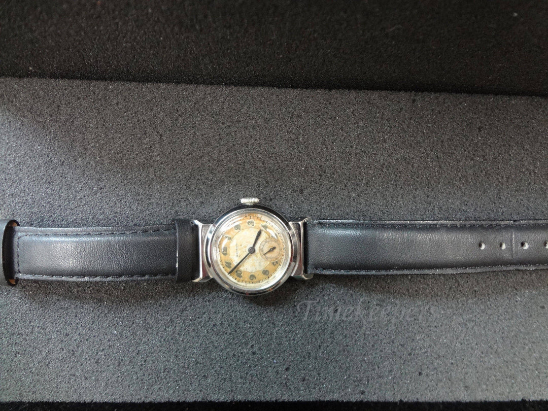 a227 Original Vintage 1930's Men's Stainless Mechanical Movado Wrist Watch