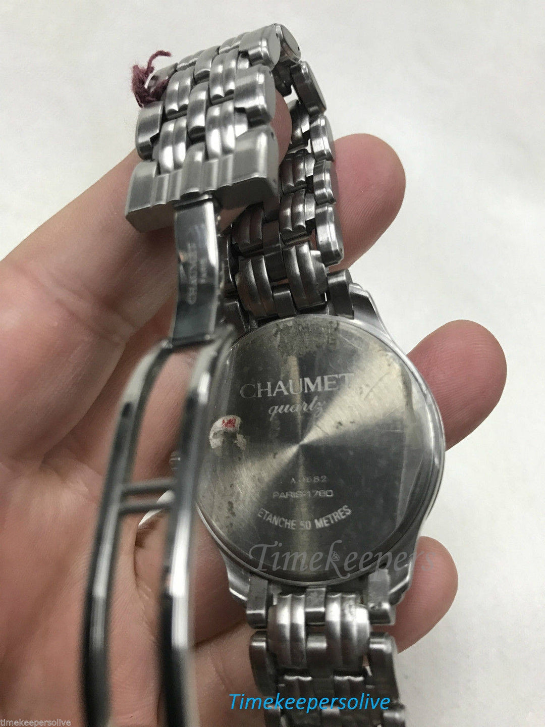 a455 Modern Collection Chaumet Paris Stainless Steel Quartz Wrist Watch 50m