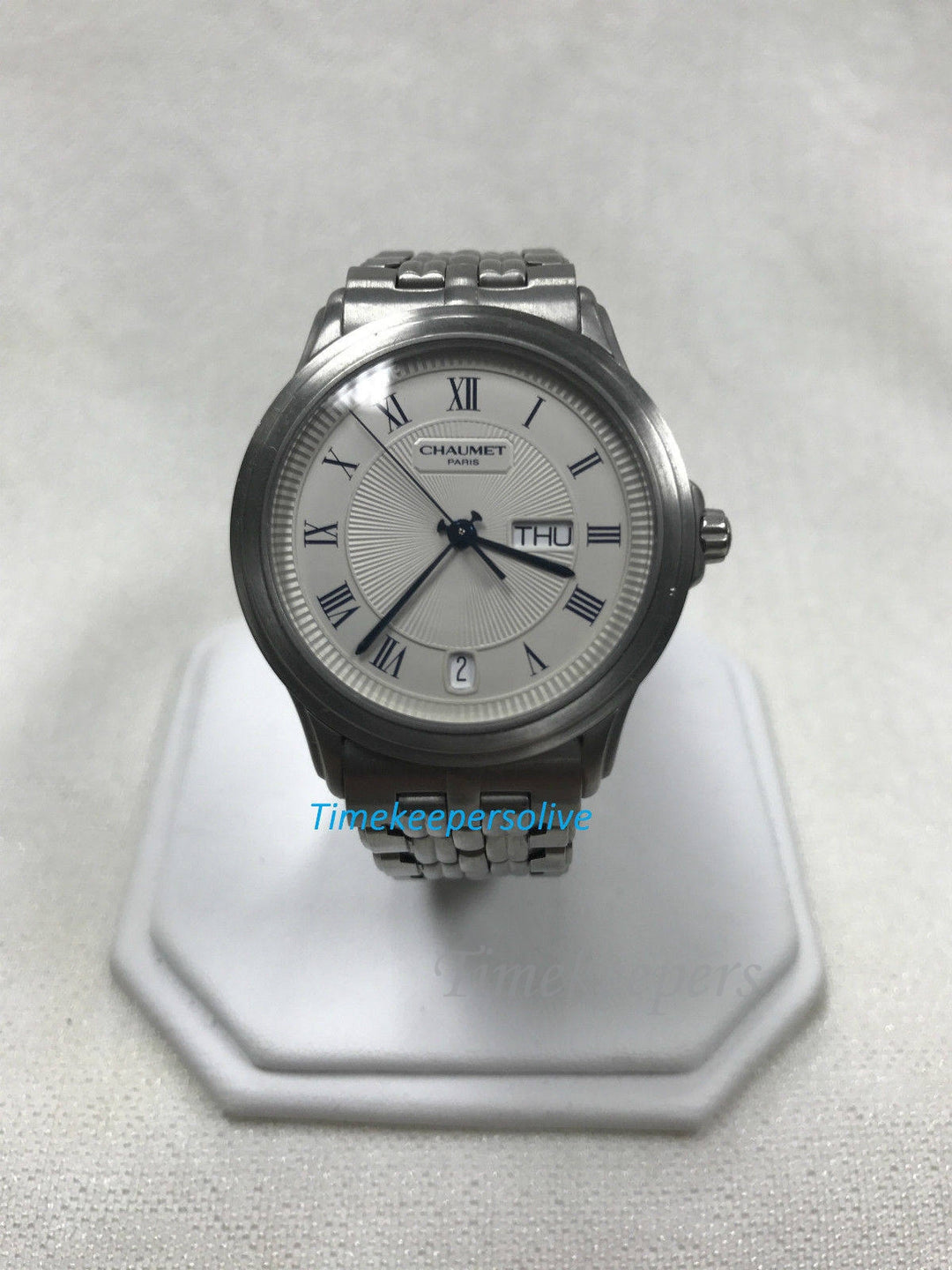 a455 Modern Collection Chaumet Paris Stainless Steel Quartz Wrist Watch 50m