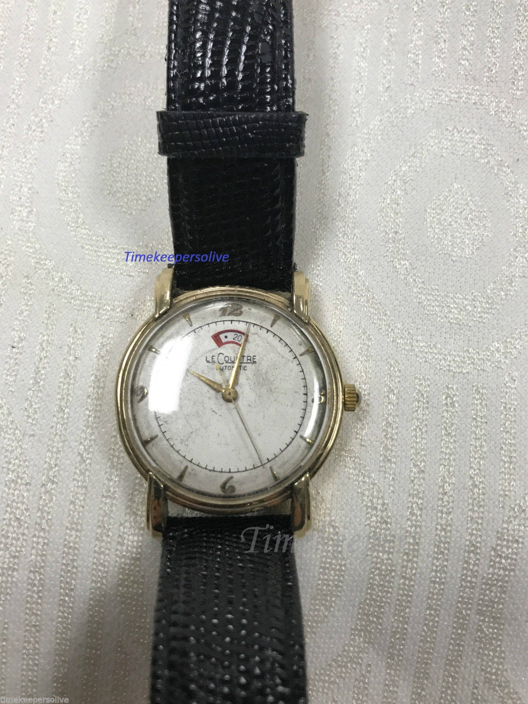 c556 Vintage Rare 1950's LeCoultre Futurematic Automatic 10k Gold Filled Men's Watch