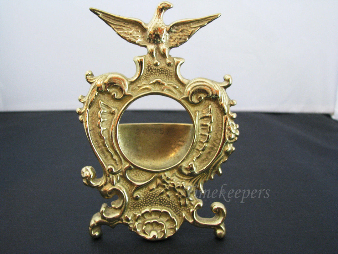 c151 Nice Brass Pocket Watch Display with Eagle Gracing the Top of Stand