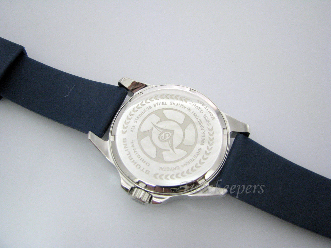 b069 Stainless Steel Stuhrling Original Monterey Swiss Quartz Watch in Blue