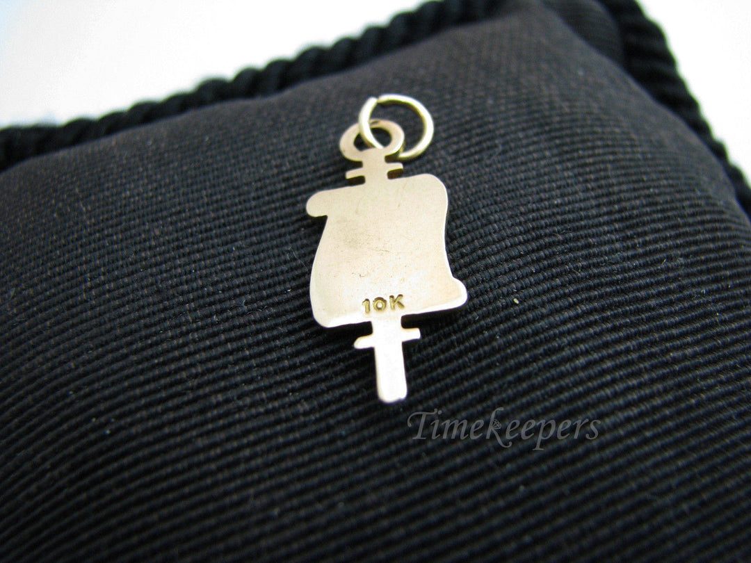 a739 Nice Journalism Award Charm or Pendant in 10k Yellow Gold