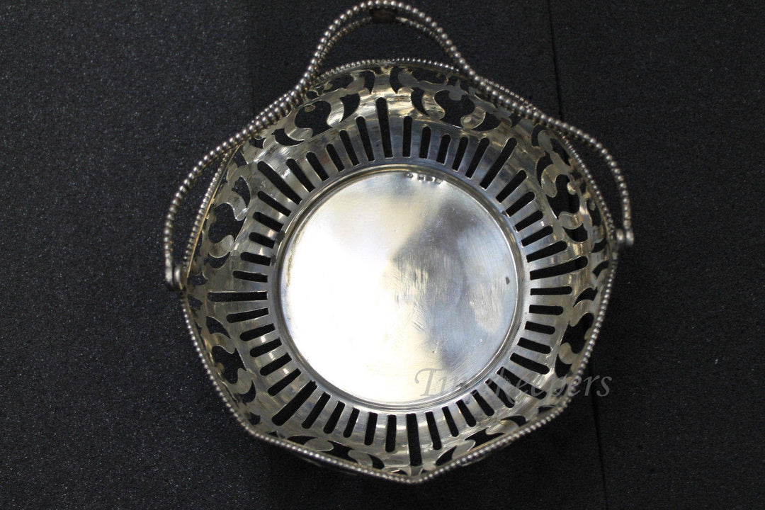 c046 VINTAGE .800 Silver Decorative Basket