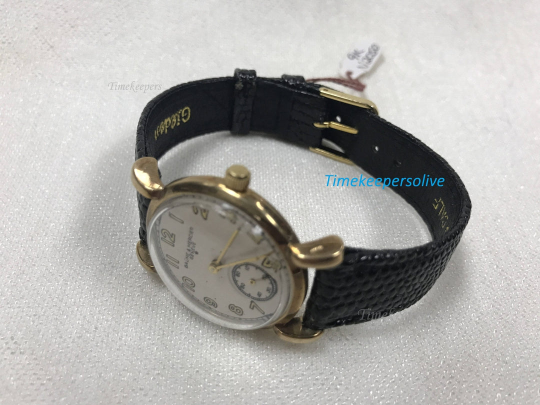 c307 Vintage Collection Swiss Baume Mercier Geneve 9K Yellow Gold Watch