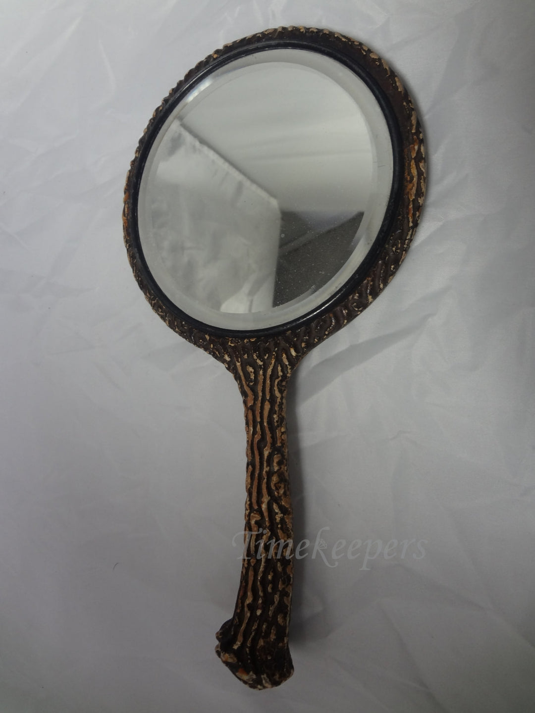 c447 Vintage Unique 1900's Bone Mirror