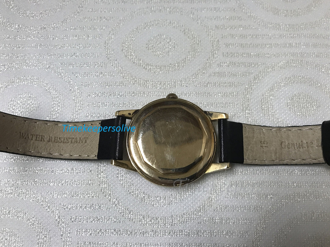 c401 Vintage Original Movado Swiss Luxury 1950s Original Watch Wristwatch 14k Gold
