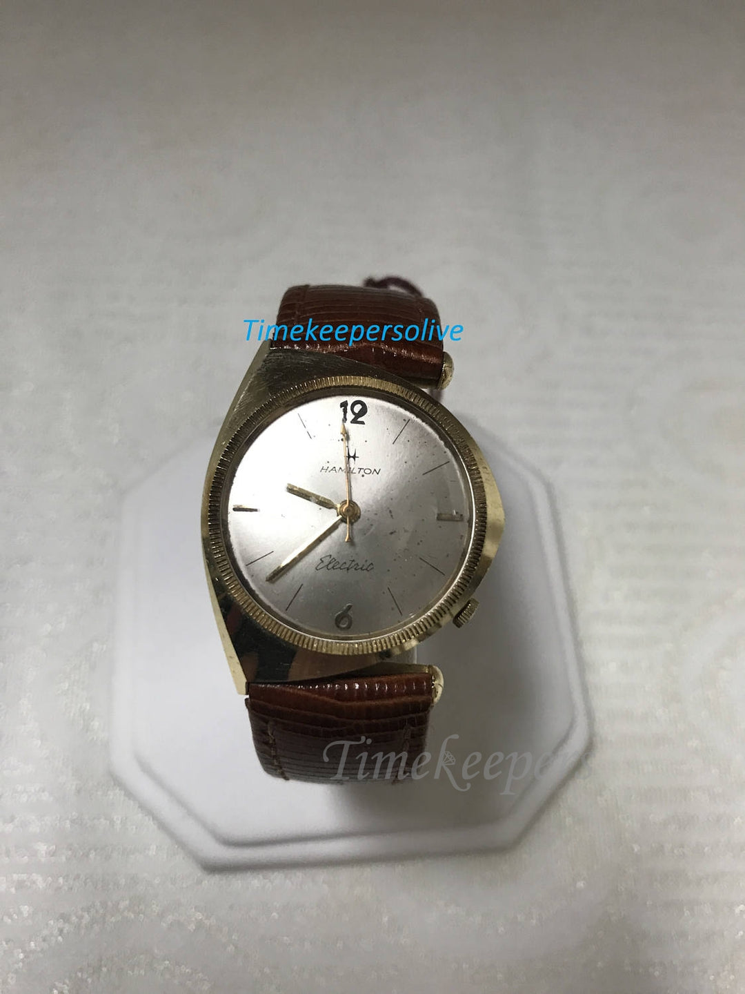 b027 Vintage Rare Collectable 1960s Hamilton Savitar 14K Yellow Gold Watch