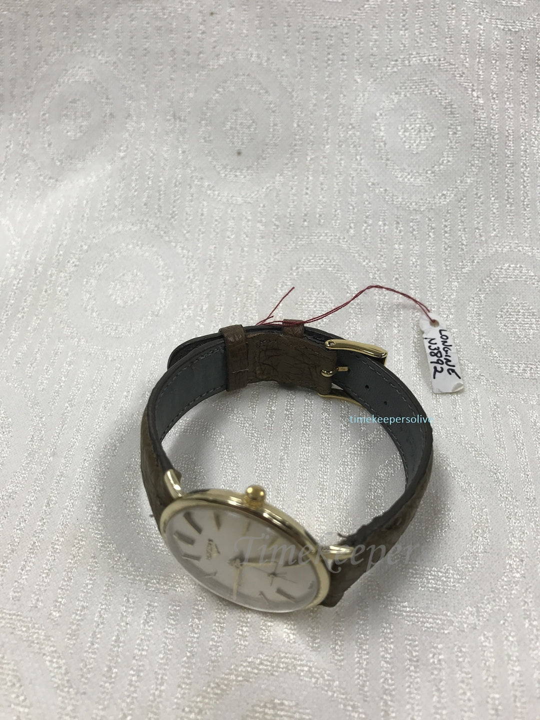 c671 Elegant Vintage 14k Gold Elegant Casual Longines Swiss Men's Watch 1940-1950's
