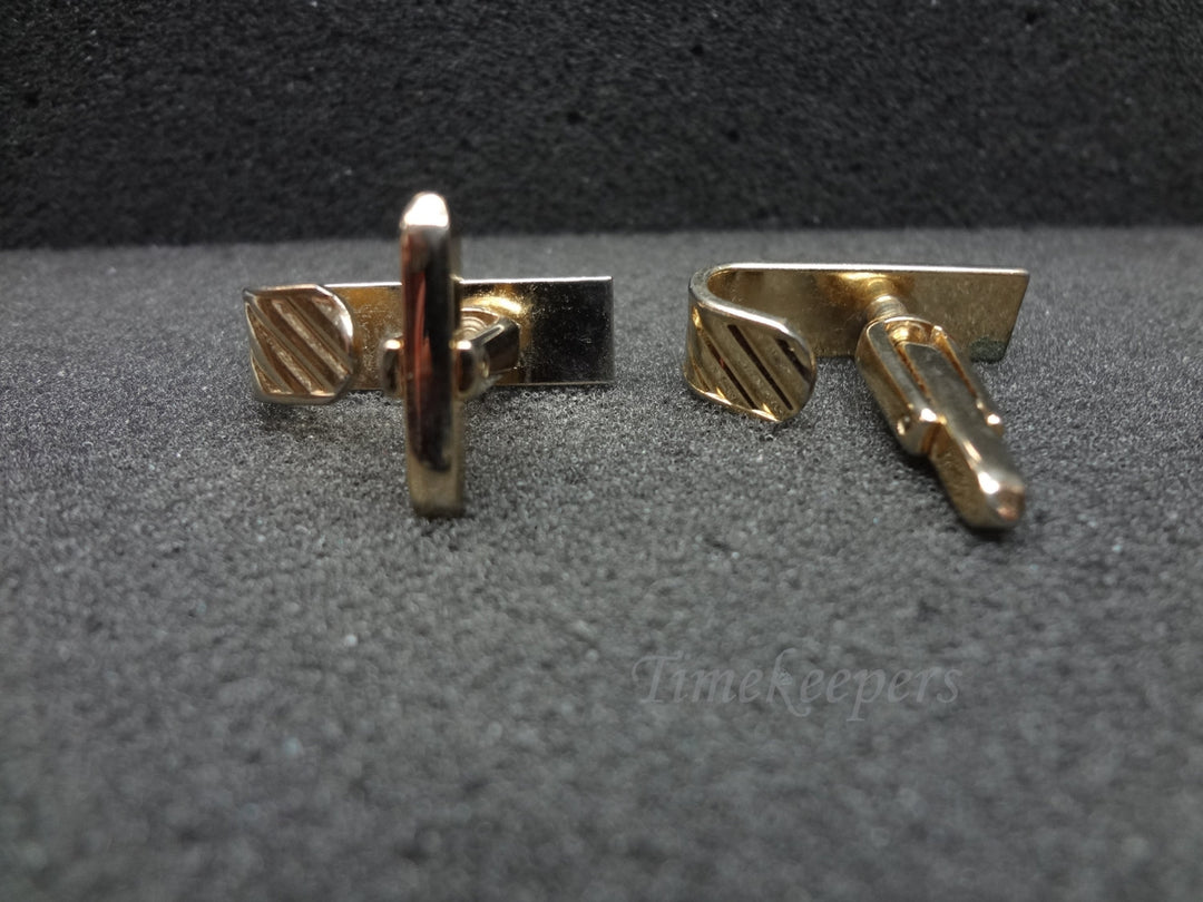 a426 Vintage Rectangle wrap Cuff links by Hickok
