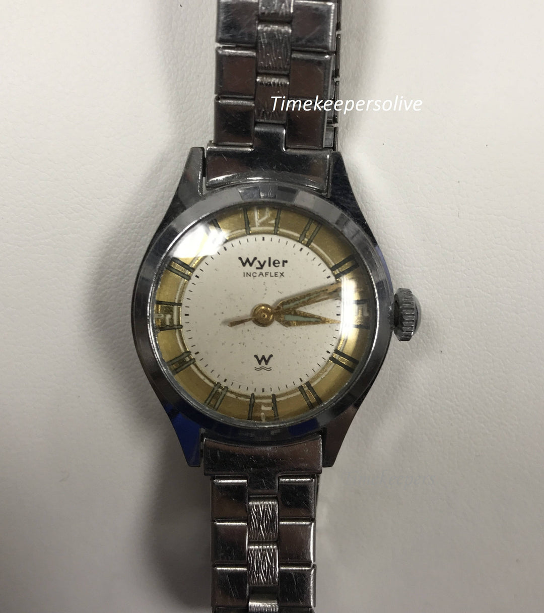 a237 Vintage Original Wyler Incaflex Stainless Water Resistant Mechanical Watch