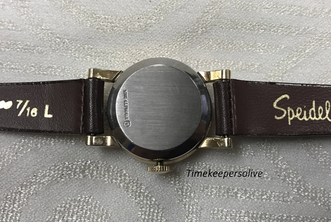 c152 Vintage Original Jerral Swiss Hilton 17J Elegant Round Mechanical Watch