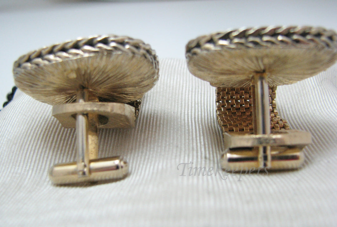 c330 Cufflinks Pan, God of the Woods Incolay Cameo by Swank