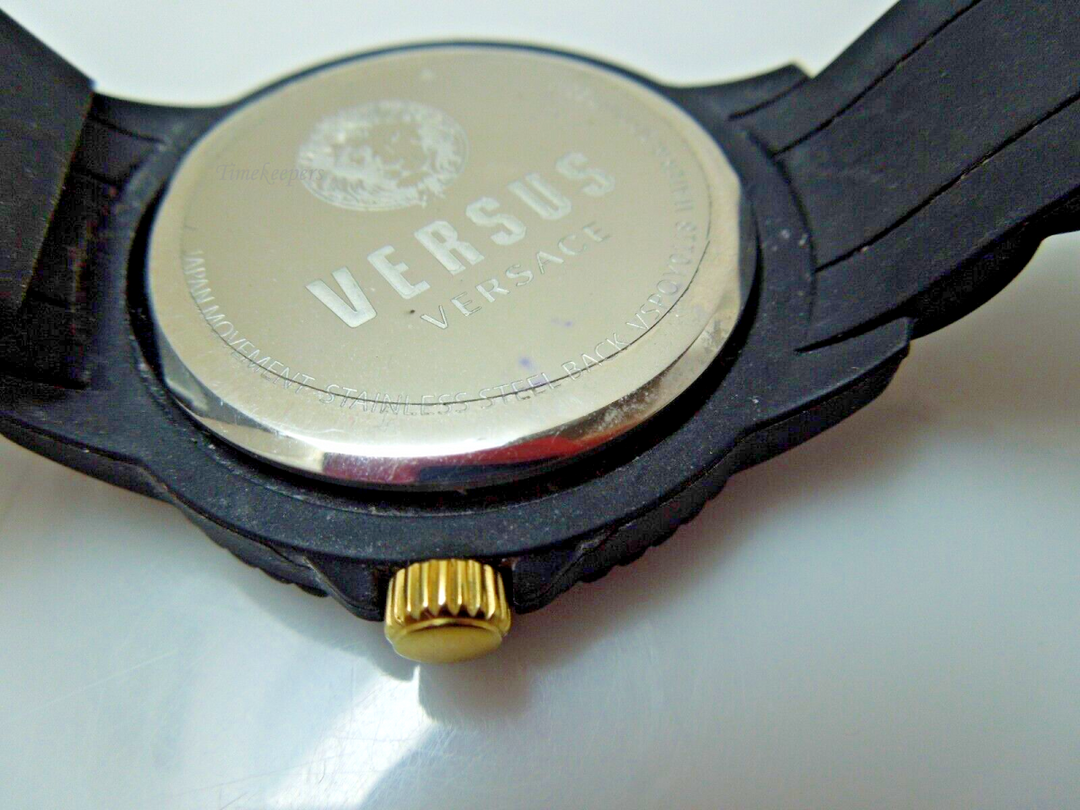 s882 Versus Versace Men's dress watch. 42mm Japan Stainless Steel Silicone Lion Strap Watch  VSPOY0118
