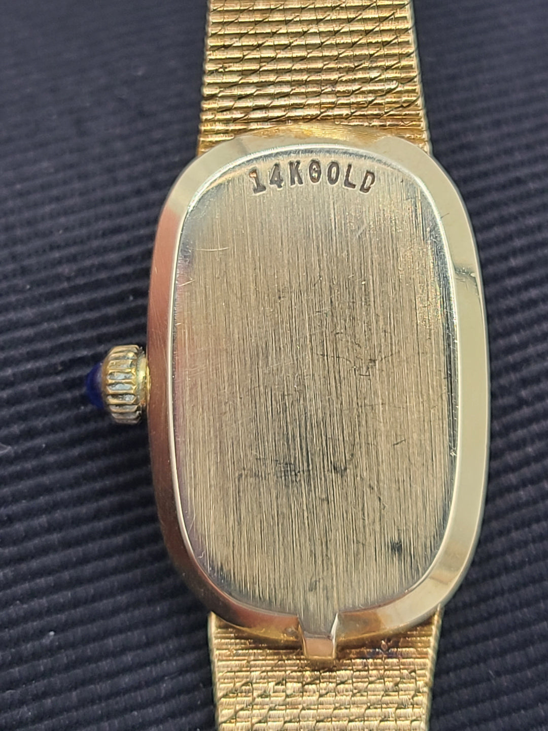 k740 Lovely Vintage Solid 14kt Yellow Gold Mechanical Movado Wristwatch
