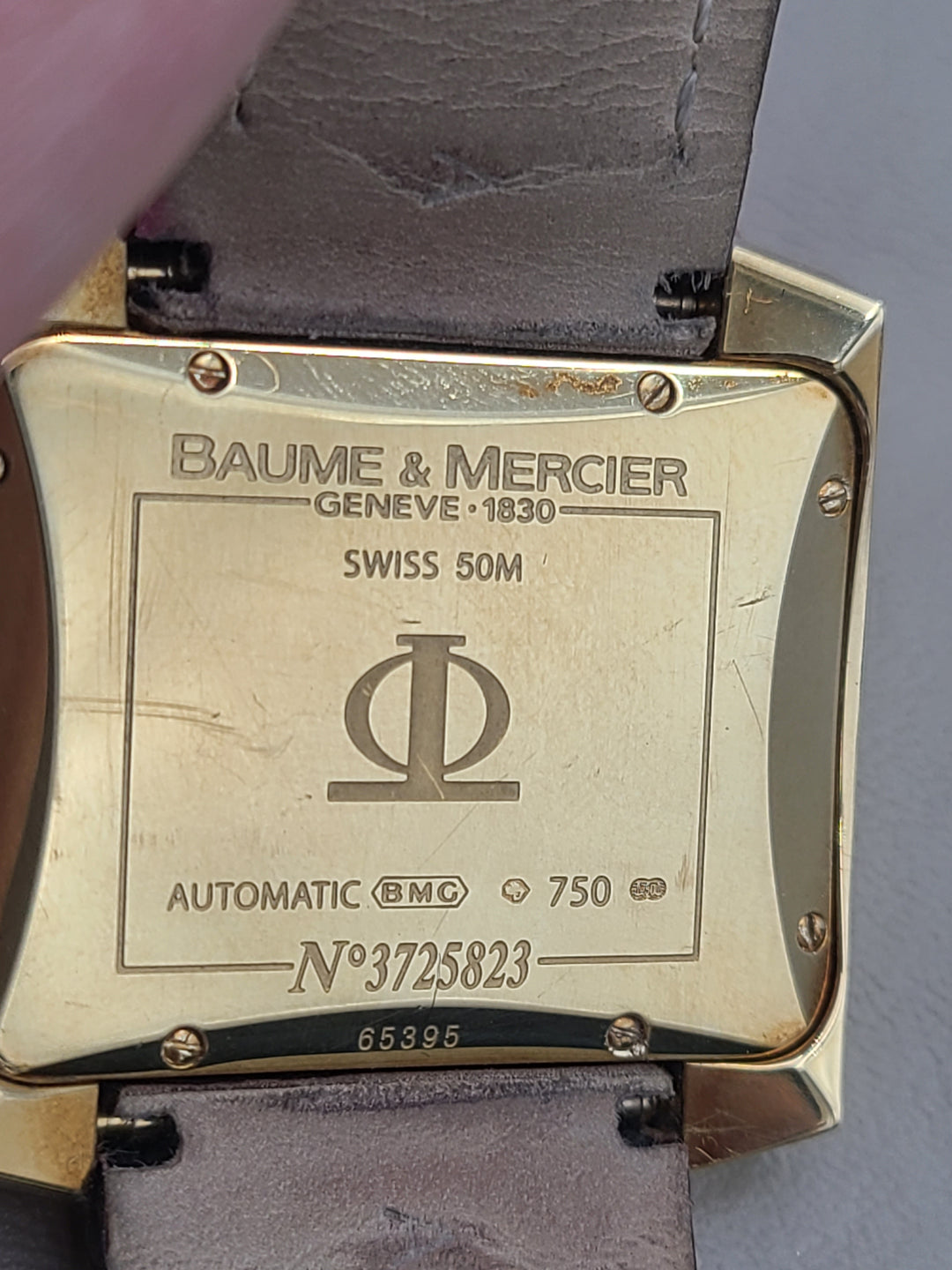 k860 Handsome Men's Automatic 18kt Yellow Gold Baume and Mercier Geneve 1830 No. 3725823 Wristwatch