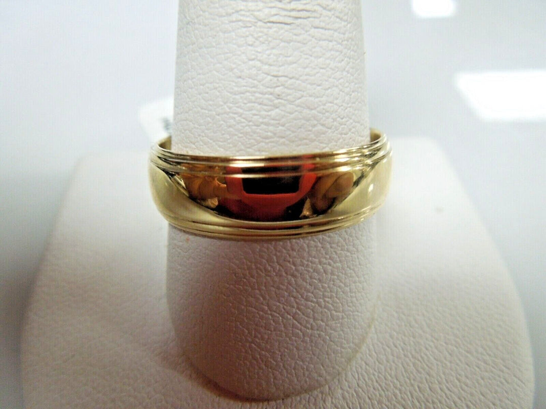 r191 Shane &amp; Co Men's Wedding Band 14kt Yellow Gold Size 11.75(USA) 8g Signed