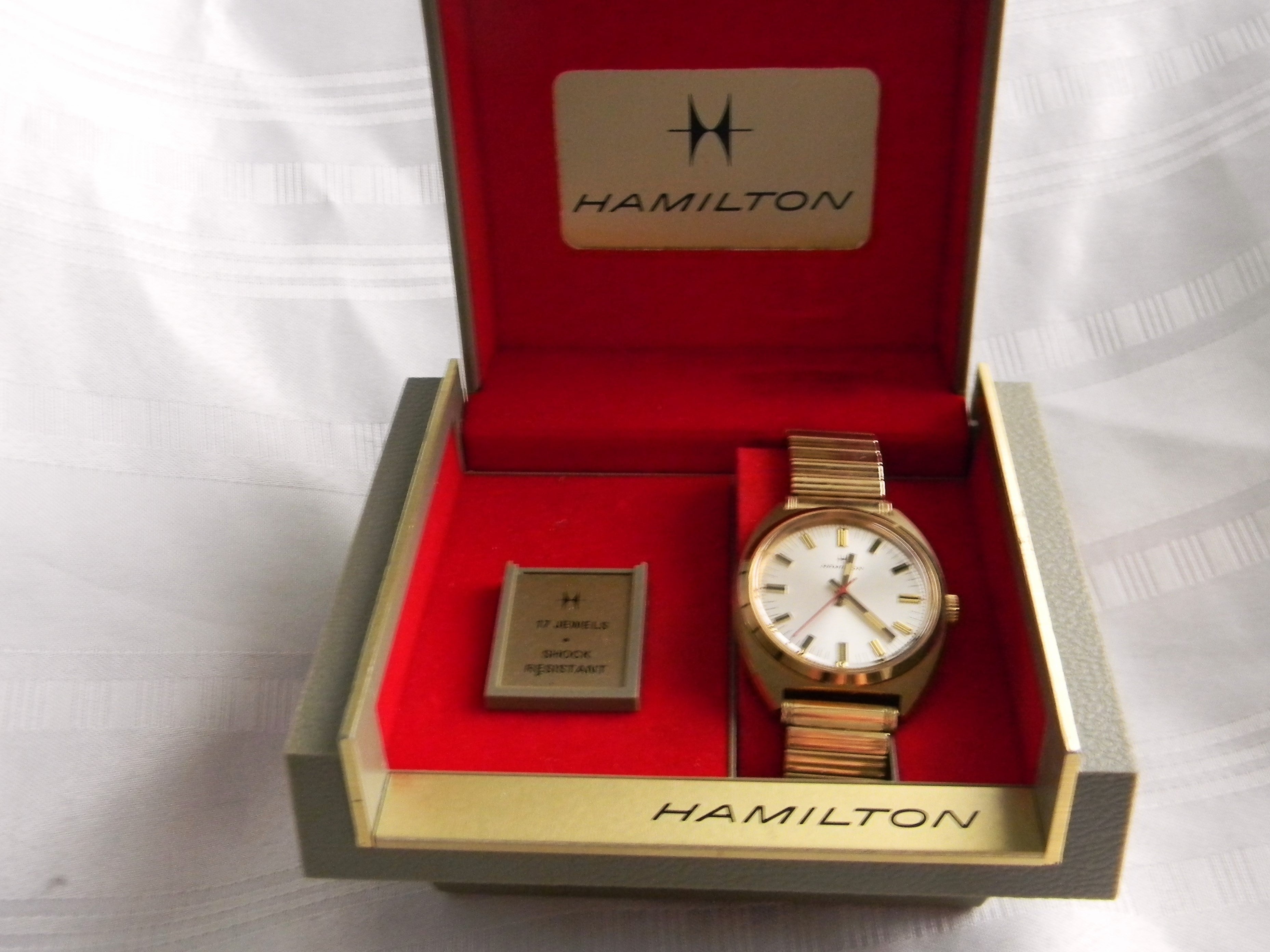 p371 Vintage Gold Filled Mechanical Hamilton Watch with Box and tags –  TimeKeepersOlive