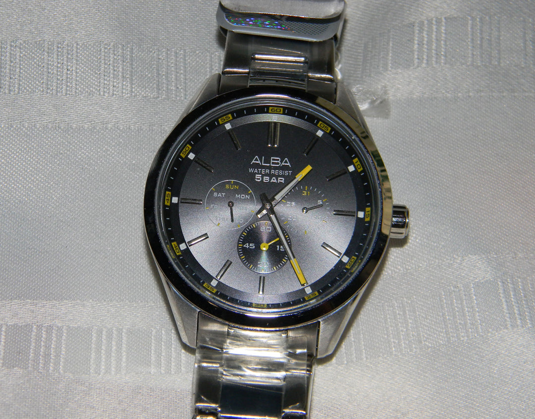 p372 Stainless Steel Alba by Seiko Water Resistant Wrist Watch