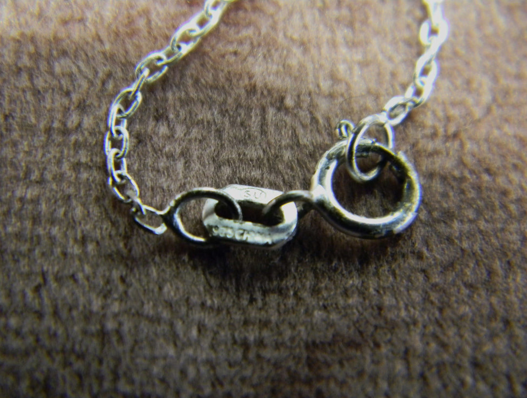 p412 Stunning Double heart Pendant on a Rolo Chain all in Sterling