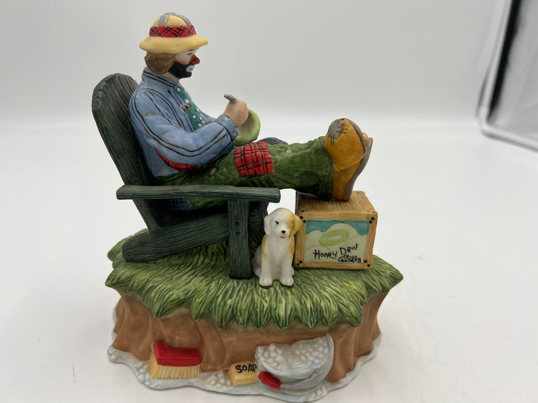 t958 Unique Emmett Kelly Jr. Collection Music Box