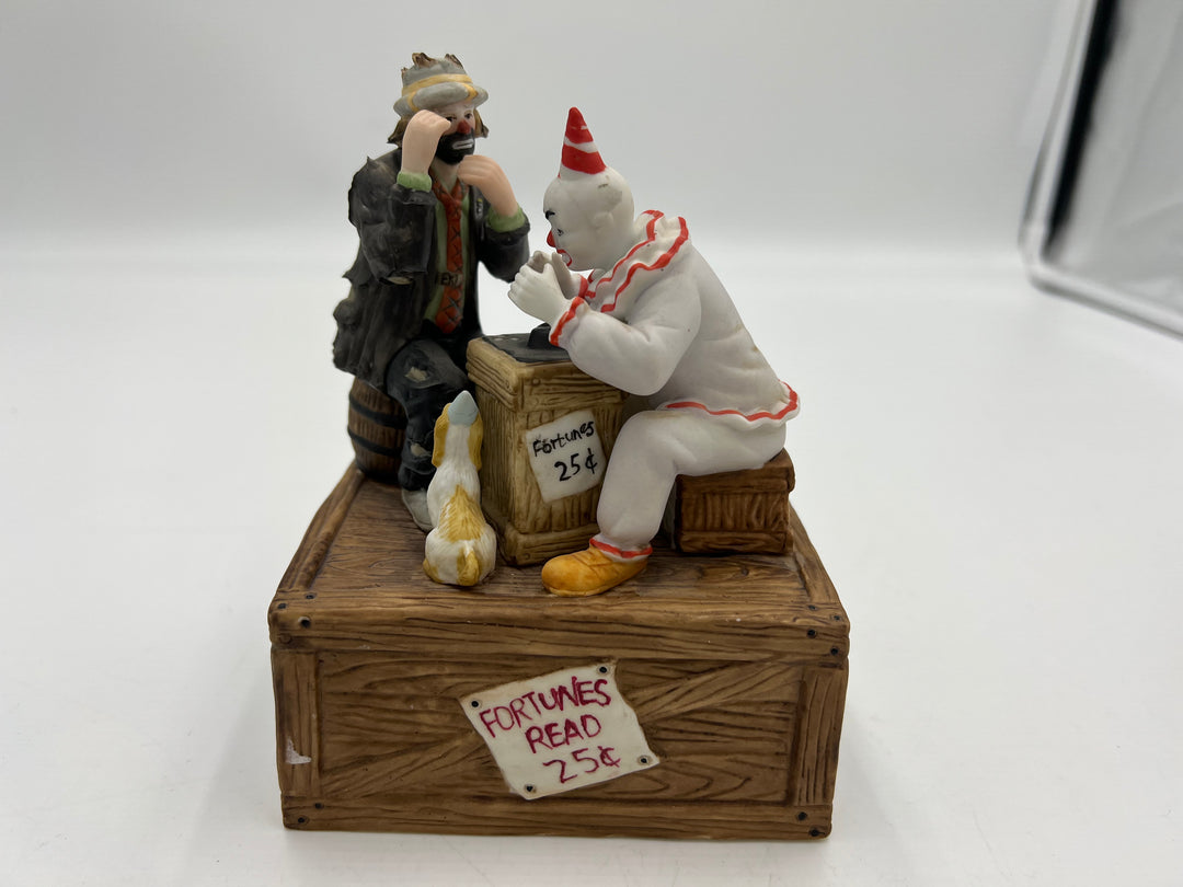 t958 Unique Emmett Kelly Jr. Collection Music Box