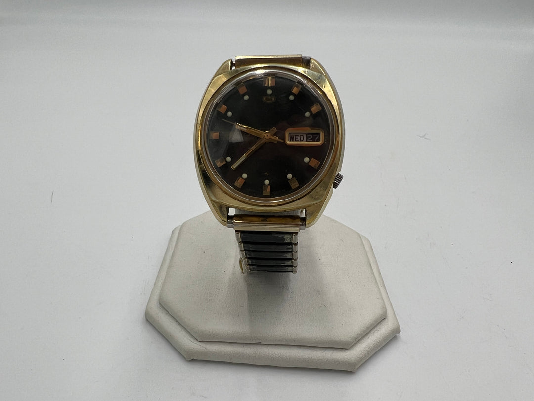 t969 Seiko Black Dial Day Date Mid 70s 23 J - Ref 5126