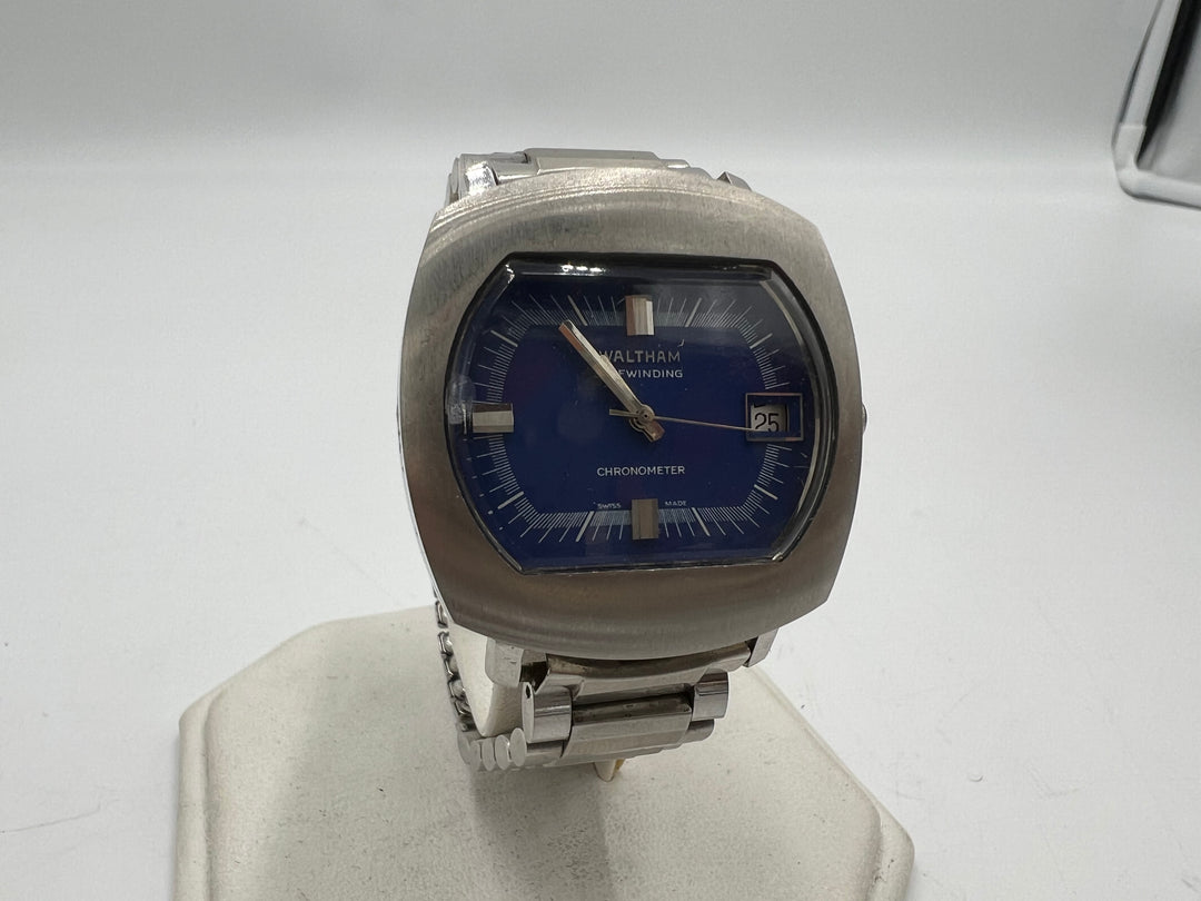 t978 Waltham Self Winding Stainless Steel 1960s 35mm Wrist Watch