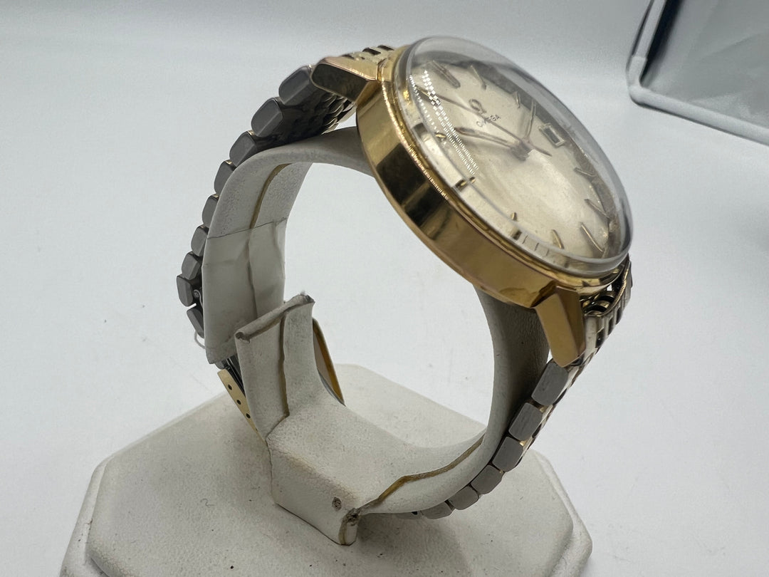 u009 OMEGA 14k Gold Filled Automatic Date Wrist Watch