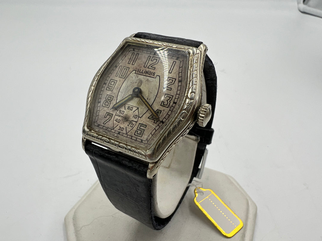 u031 Illinois 1920s "Mate" Manual Wind Wrist Watch