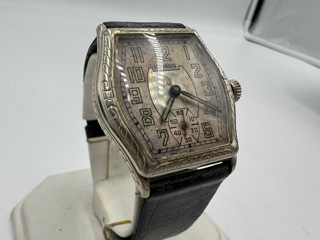 u031 Illinois 1920s "Mate" Manual Wind Wrist Watch