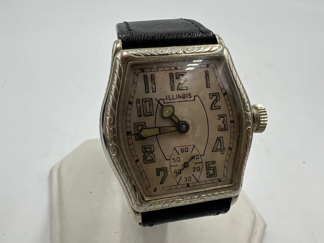 u031 Illinois 1920s "Mate" Manual Wind Wrist Watch