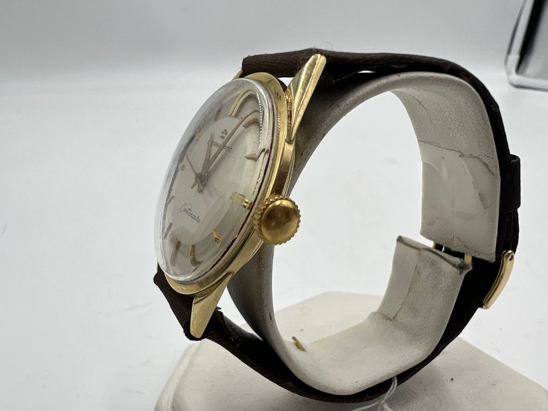 u065 Eterna-Matic 1970s "Centenaire" 14k Gold Automatic