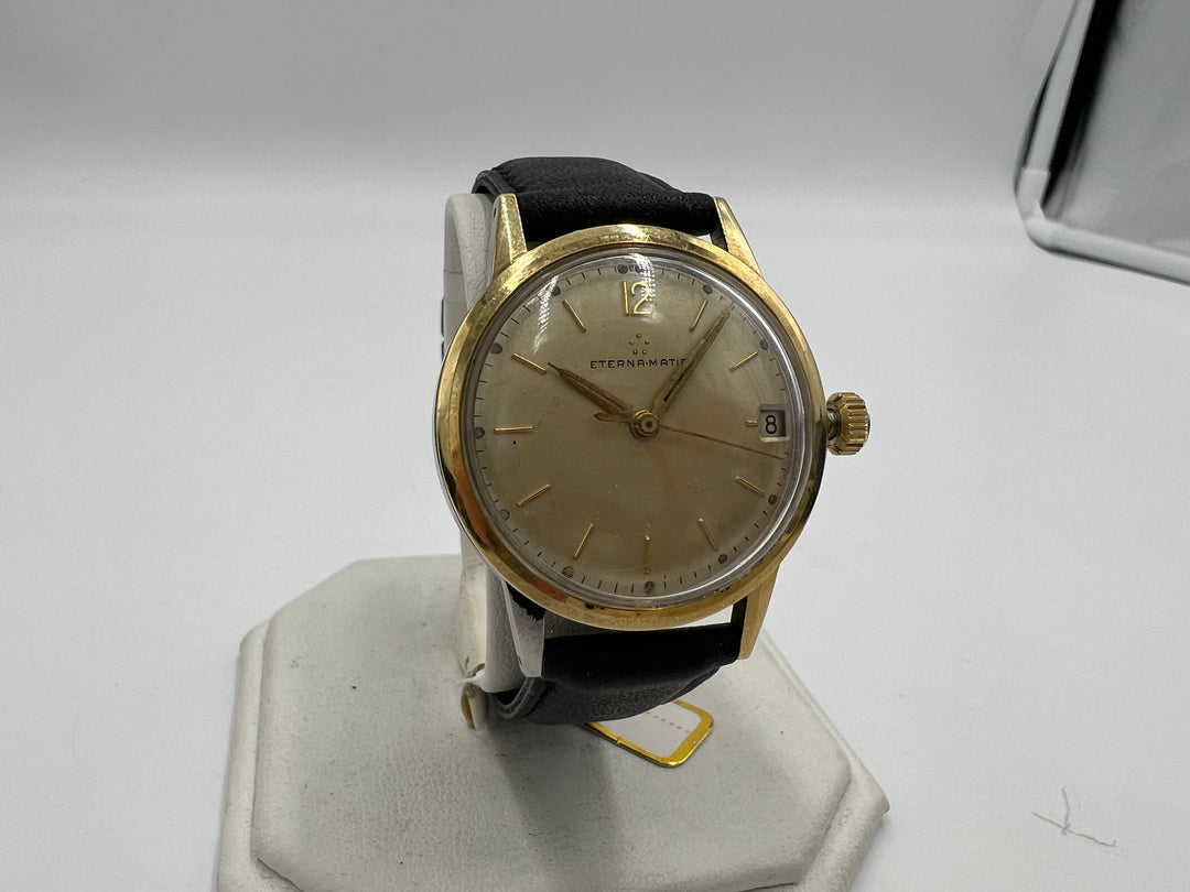 u067 Eterna-Matic 1980s Automatic Date Wrist Watch