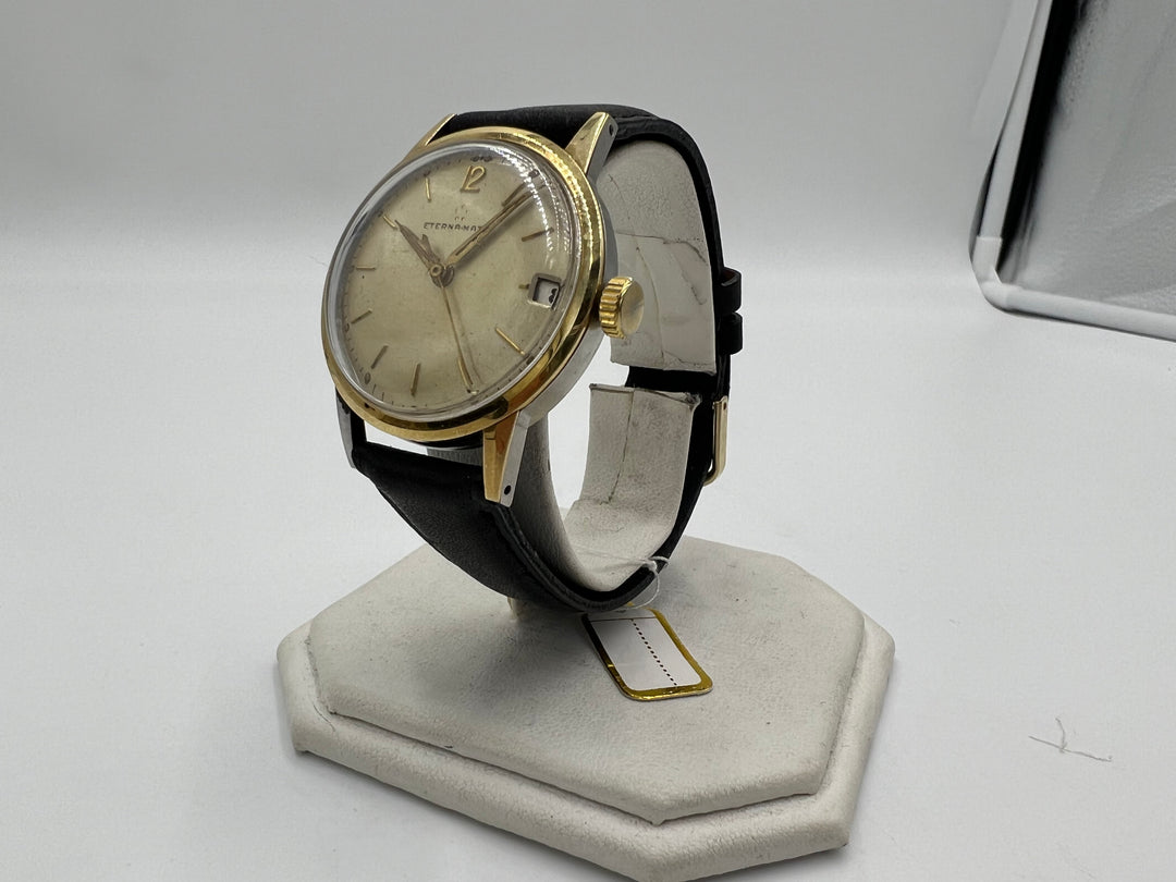 u067 Eterna-Matic 1980s Automatic Date Wrist Watch