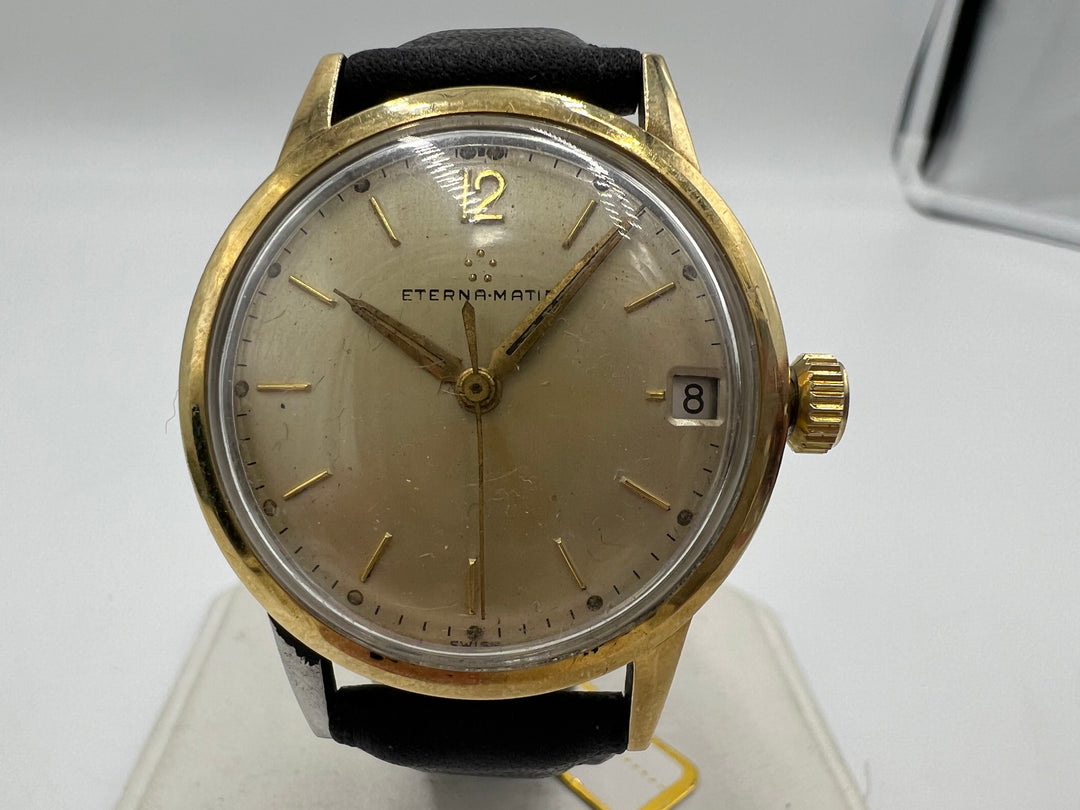 u067 Eterna-Matic 1980s Automatic Date Wrist Watch