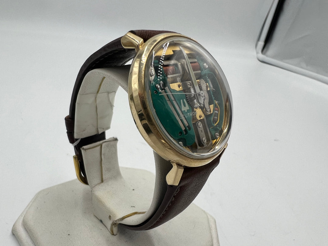 u083 Bulova Accutron Spaceview 10k Gold Filled Bezel