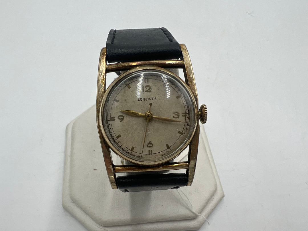 u096 Longines 1940s 10L Movement Gold Tone