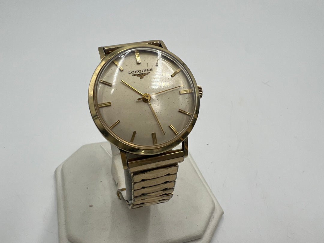 u099 Longines 14kt Gold Filled Manual Wind Wrist Watch