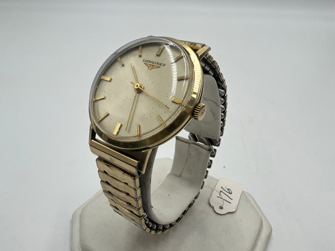 u099 Longines 14kt Gold Filled Manual Wind Wrist Watch