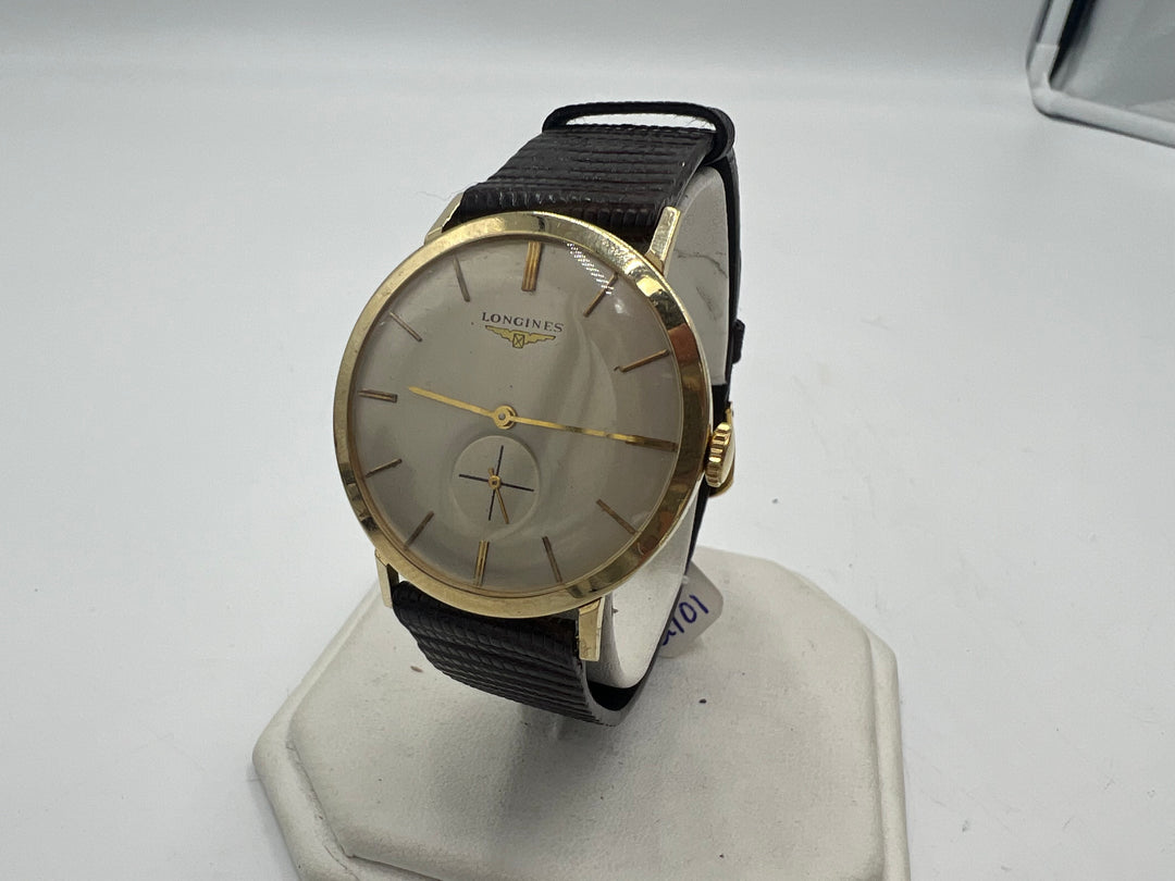 u101 Longines 1970s 14kt Gold Manual Wind