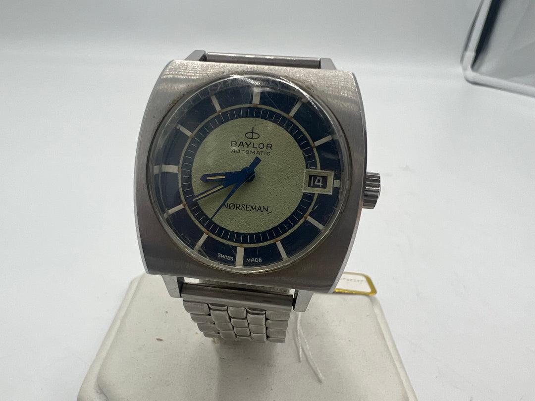 u107 Baylor 1970s Norseman Automatic Wrist Watch