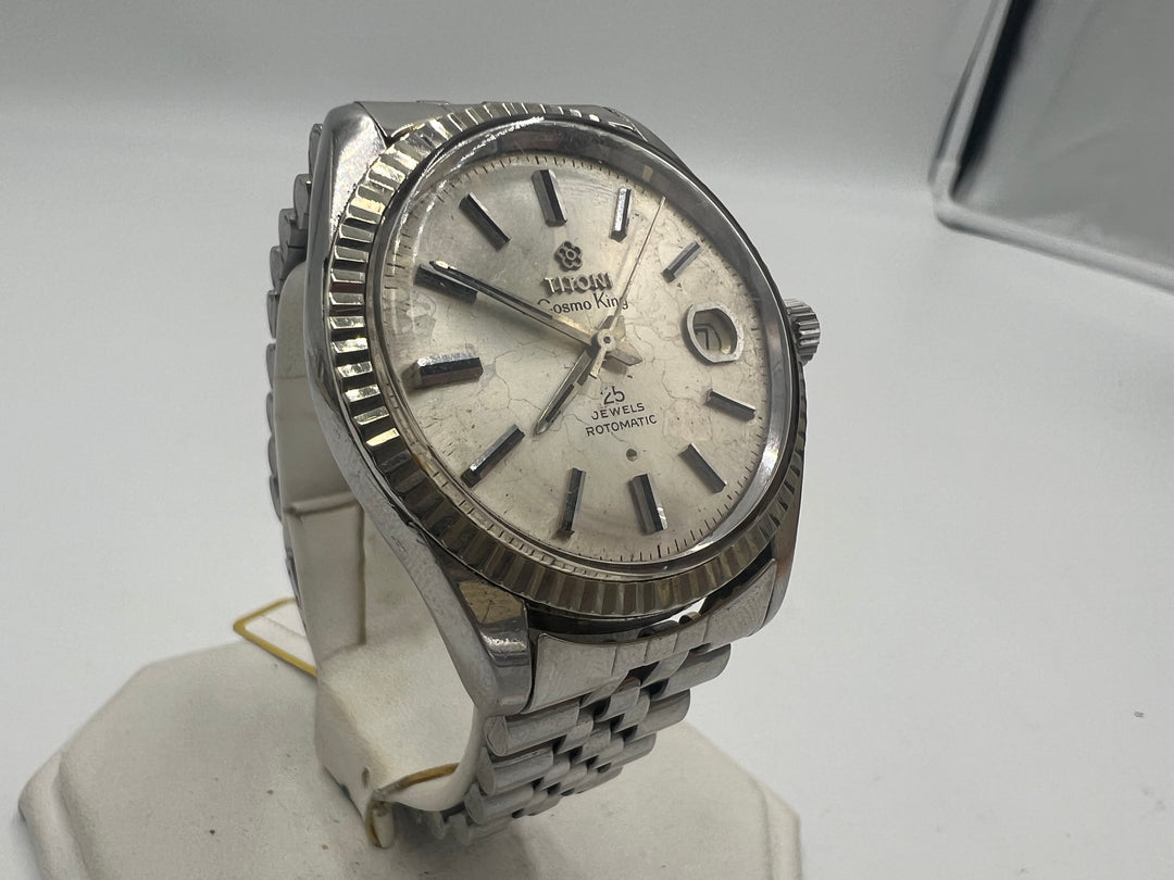 u109 Titoni 1970s Cosmo King 14k Gold Bezel Rotomatic 25 J