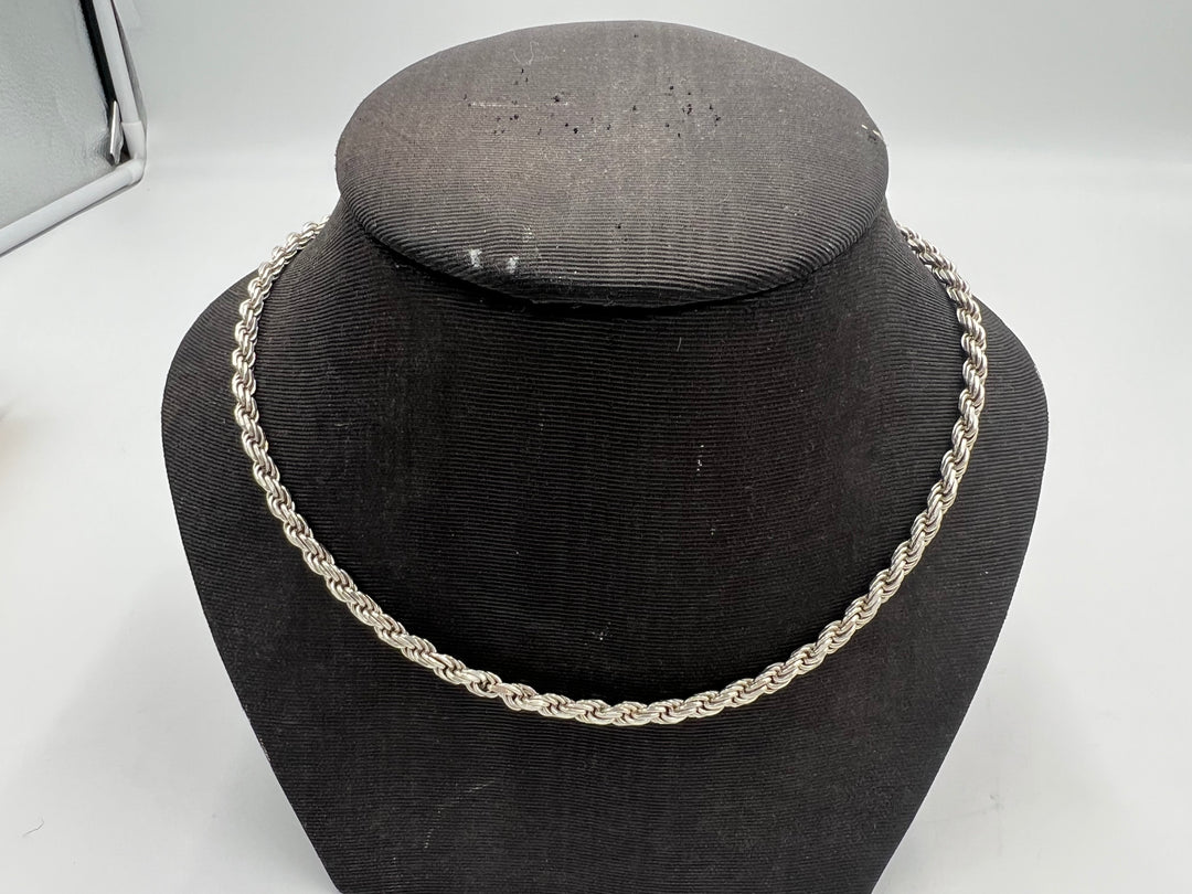 u119 Beautiful 925 Sterling Silver Rope Chain