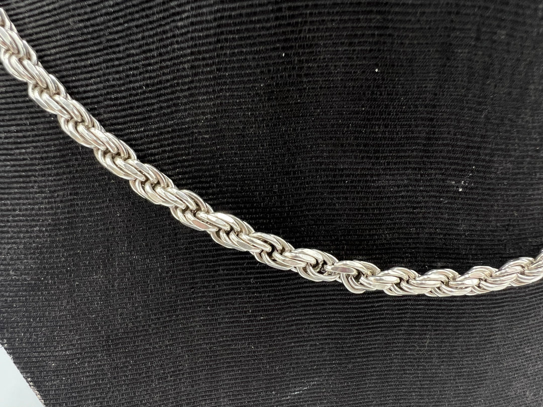 u119 Beautiful 925 Sterling Silver Rope Chain