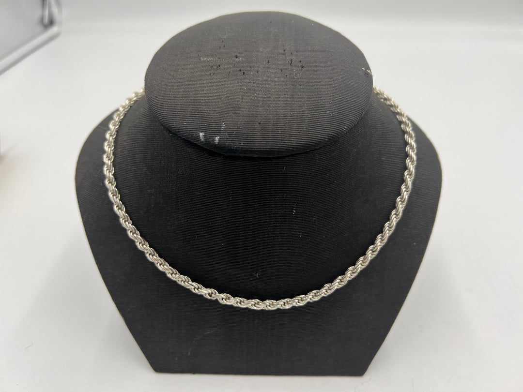 u119 Beautiful 925 Sterling Silver Rope Chain