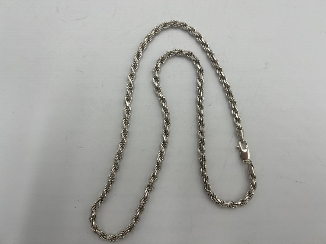 u119 Beautiful 925 Sterling Silver Rope Chain