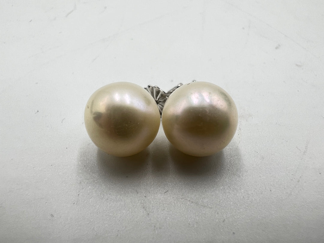 u123 Elegant 925 Sterling Silver Synthetic Pearl Earrings