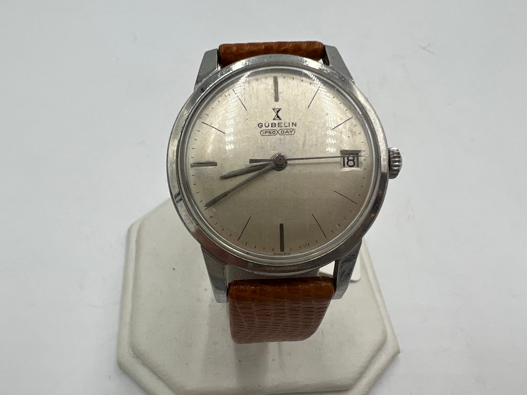 u139 Gubelin 1970s Ipso-Day Automatic Wrist Watch