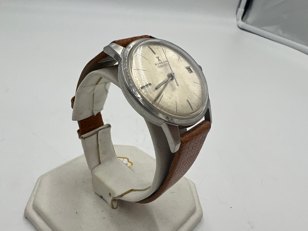 u139 Gubelin 1970s Ipso-Day Automatic Wrist Watch